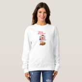 Funny Niedlich Frenchie Dog Yappy Weihnachten Sweatshirt (Vorne ganz)