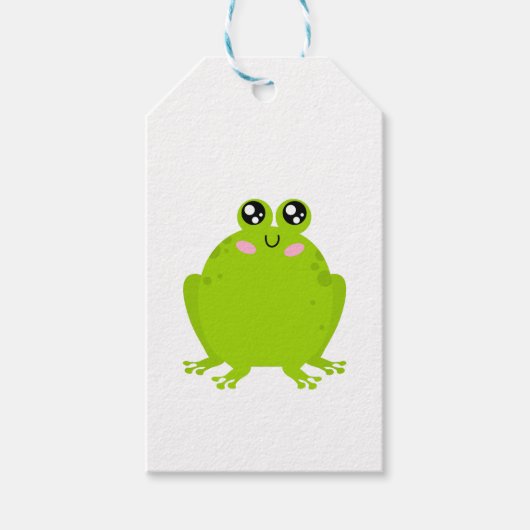 Funny Niedlich Frog Geschenkanhänger (Vorderseite)