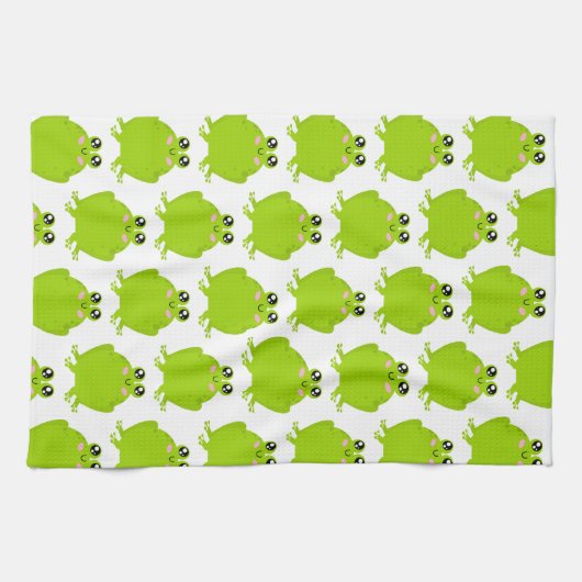 Funny Niedlich Frog Geschirrtuch (Horizontal)
