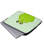 Funny Niedlich Frog Laptopschutzhülle (Vorne Knopf)