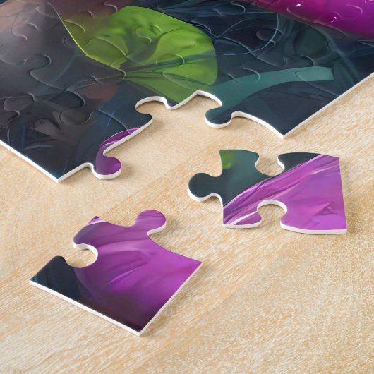 Funny Niedlich Frog Sitting Jigsaw Puzzle (Seite)