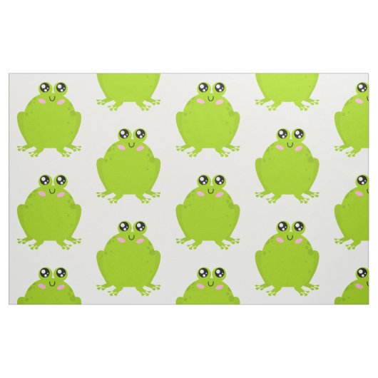 Funny Niedlich Frog Stoff (Fat Quarter (45,7 x 55,9 cm))
