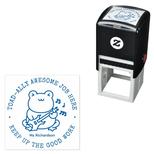 Funny Niedlich Frog Totally Phantastisch Job Lehre Permastempel (Beispiel)