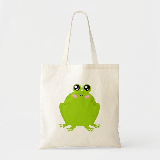 Funny Niedlich Frog Tragetasche (Vorne)