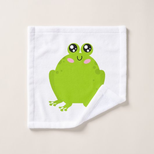 Funny Niedlich Frog Waschlappen (Waschlappen)