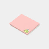 Funny niedlich Frosch Cartoon Kids Post-it Klebezettel (angewinkelt)