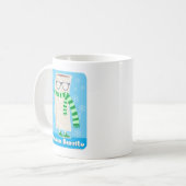 Funny Niedlich Frozen Burrito Karikatur 2-seitig Kaffeetasse (Vorderseite Links)