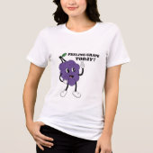 Funny Niedlich Fruit Grape Pun Tri-Blend Shirt (Vorderseite)