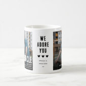 Funny Niedlich FUNCLE 2 Foto Weihnachten Kaffeetasse (Mittel)