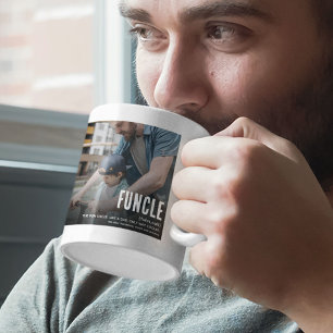 Funny Niedlich FUNCLE 2 Foto Weihnachten Kaffeetasse