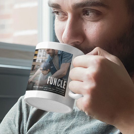 Funny Niedlich FUNCLE 2 Foto Weihnachten Kaffeetasse