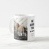 Funny Niedlich FUNTIS 2 Foto Tante Weihnachten Kaffeetasse (Vorderseite Links)