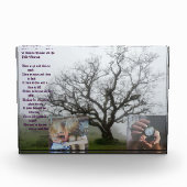 Funny Niedlich Gedicht Gift für Freundin Fotoblock (Vorderseite)