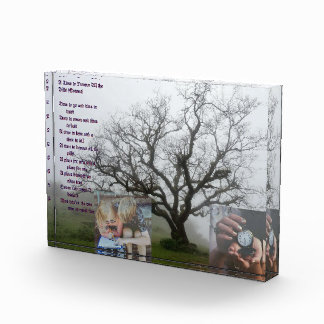 Funny Niedlich Gedicht Gift für Freundin Fotoblock