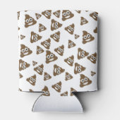 Funny Niedlich Gekackt Emoji Pattern Dosenkühler (Rückseite)