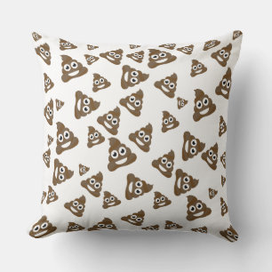 Funny Niedlich Gekackt Emoji Pattern Kissen
