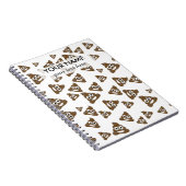 Funny Niedlich Gekackt Emoji Pattern Notizblock (Rechte Seite)