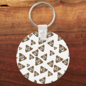 Funny Niedlich Gekackt Emoji Pattern Schlüsselanhänger (Vorderseite)