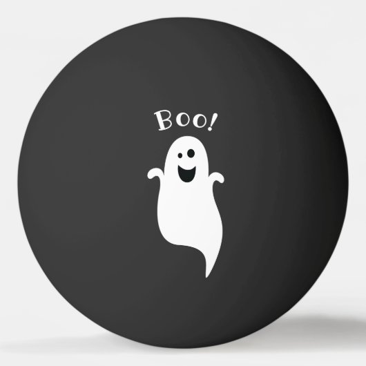 Funny Niedlich Ghost Boo Halloween Trick oder Trea Tischtennisball (Vorderseite)