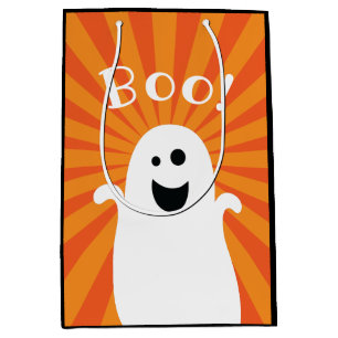 Funny Niedlich Ghost Boo Spuk Happy Halloween Part Mittlere Geschenktüte