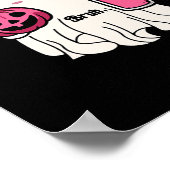 Funny Niedlich Ghost Bruh I Gemein Boo Halloween Poster (Ecke)