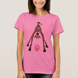 Funny Niedlich Giraffe und Cupcake T-Shirt