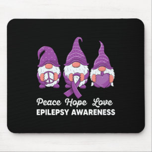Funny niedlich Gnomes Peace hope Liebe epilepsy Aw Mousepad