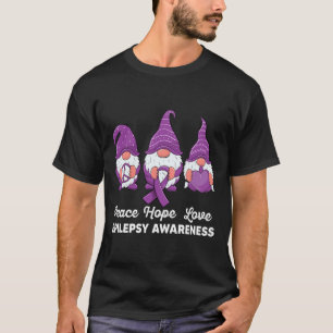 Funny niedlich Gnomes Peace hope Liebe epilepsy Aw T-Shirt
