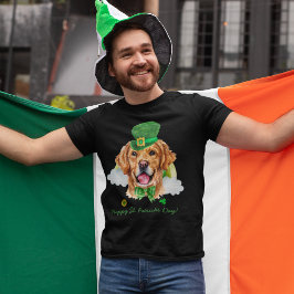 Funny Niedlich Golden Retriever Gold St Patricks D T-Shirt