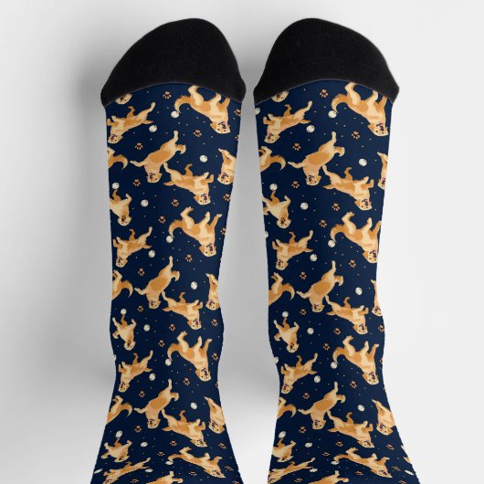 Funny Niedlich Golder Retriever Hundesocken Socken (Oben)