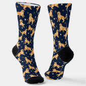 Funny Niedlich Golder Retriever Hundesocken Socken (Gewinkelt)