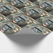 FUNNY NIEDLICH GORILLA GESCHENKPAPIER (Ecke)