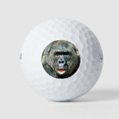 FUNNY NIEDLICH GORILLA GOLFBALL (Vorderseite)