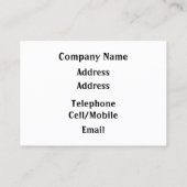 FUNNY NIEDLICH GORILLA VISITENKARTE (Rückseite)