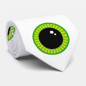 Funny Niedlich Green Eyeballs Krawatte (Gerollt)