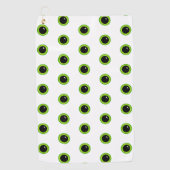Funny Niedlich Green Eyes Golfhandtuch (Vorderseite)