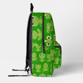 Funny Niedlich Green Frog Bedruckter Rucksack (Links)