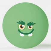 Funny Niedlich Green Monster. Tischtennisball (Rückseite)