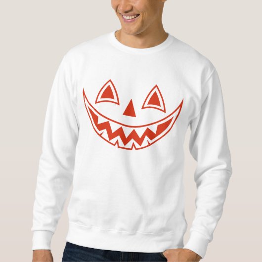 Funny, Niedlich Grinning Pumpkin Halloween Sweatsh Sweatshirt (Vorderseite)