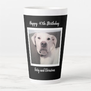 Funny Niedlich Grumpy White Dog 40. Geburtstag Sch Milchtasse
