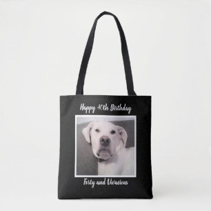Funny Niedlich Grumpy White Dog 40. Geburtstag Sch Tasche