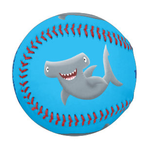 Funny niedlich Hammerhead Hai Cartoon  Baseball