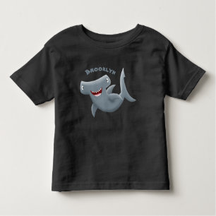 Funny niedlich Hammerhead Hai Cartoon Kleinkind T-shirt