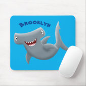 Funny niedlich Hammerhead Hai Cartoon Mousepad (Mit Mouse)