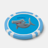 Funny niedlich Hammerhead Hai Cartoon Pokerchips (Einzeln)
