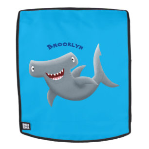 Funny niedlich Hammerhead Hai Cartoon Rucksack