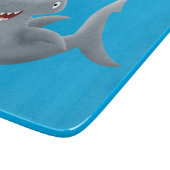 Funny niedlich Hammerhead Hai Cartoon Schneidebrett (Ecke)