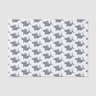 Funny niedlich Hammerhead Hai Cartoon Seidenpapier