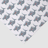 Funny niedlich Hammerhead Hai Cartoon Seidenpapier (Ausschnitt)