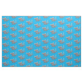 Funny niedlich Hammerhead Hai Cartoon Stoff (Fat Quarter (45,7 x 55,9 cm))